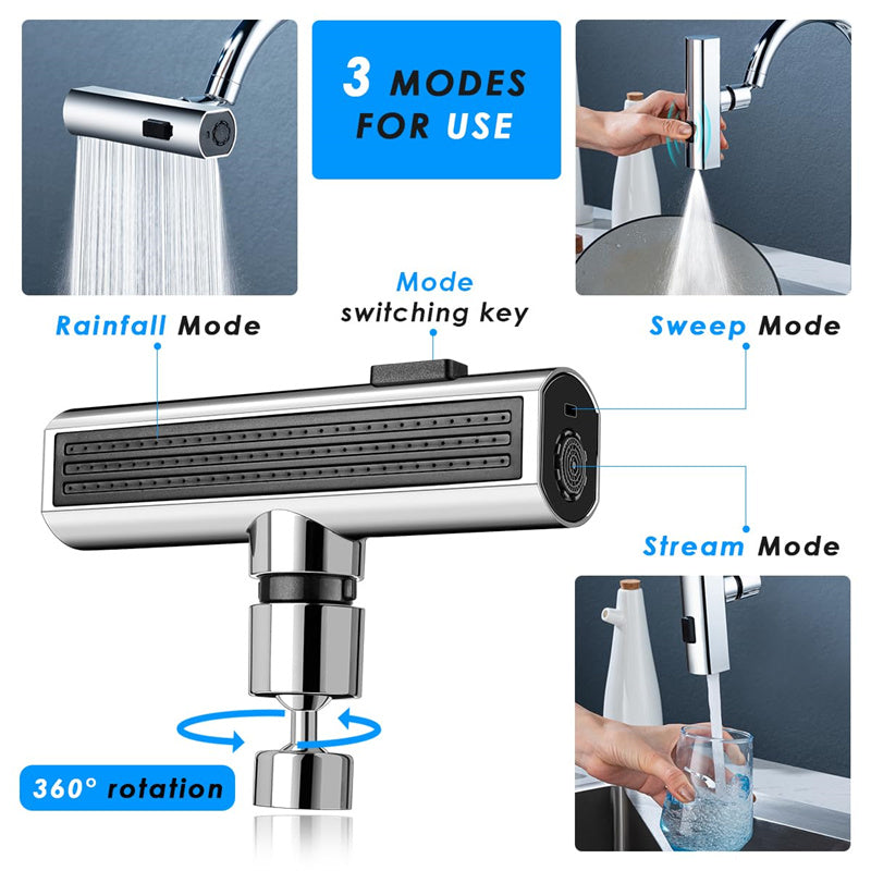 A multi-purpose faucet attachment